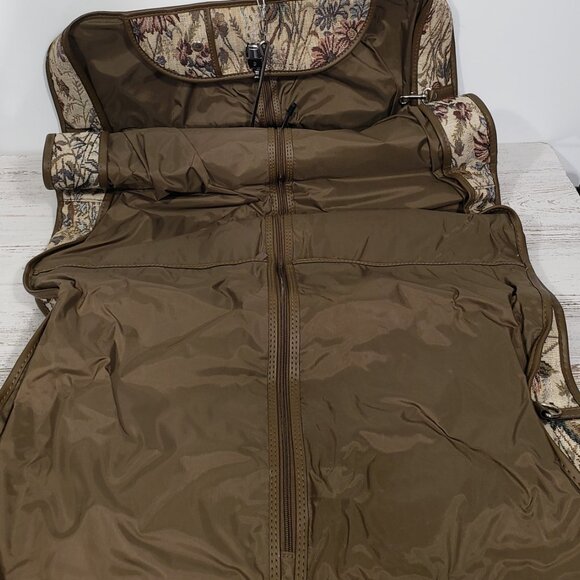 Vintage Jordache Floral Tapestry Garment Bag  for Travel Vacation Flights - Picture 5 of 9